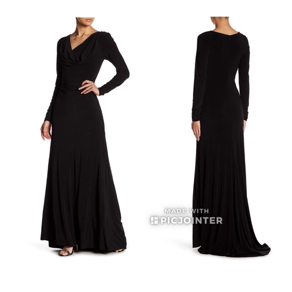 Vera Wang Long Sleeve Formal Dress